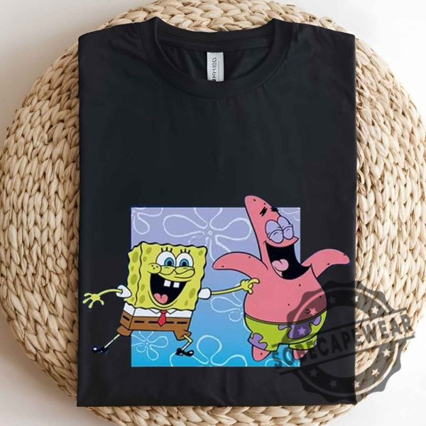 Spongebob Tickling Patrickshort Sleeve Graphic Unisex Shirt Tshirt Sweatshirt Hoodie sobecapewear 2