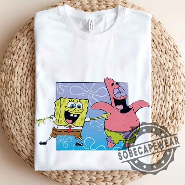 Spongebob Tickling Patrickshort Sleeve Graphic Unisex Shirt Tshirt Sweatshirt Hoodie sobecapewear 3