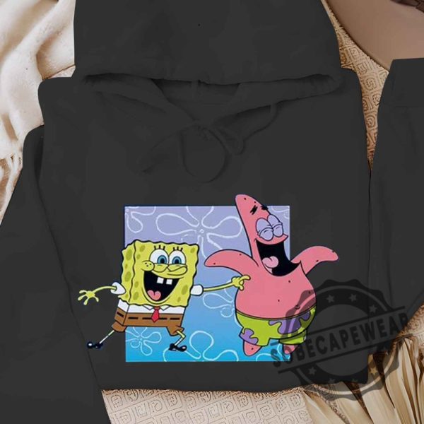 Spongebob Tickling Patrickshort Sleeve Graphic Unisex Shirt Tshirt Sweatshirt Hoodie sobecapewear 5