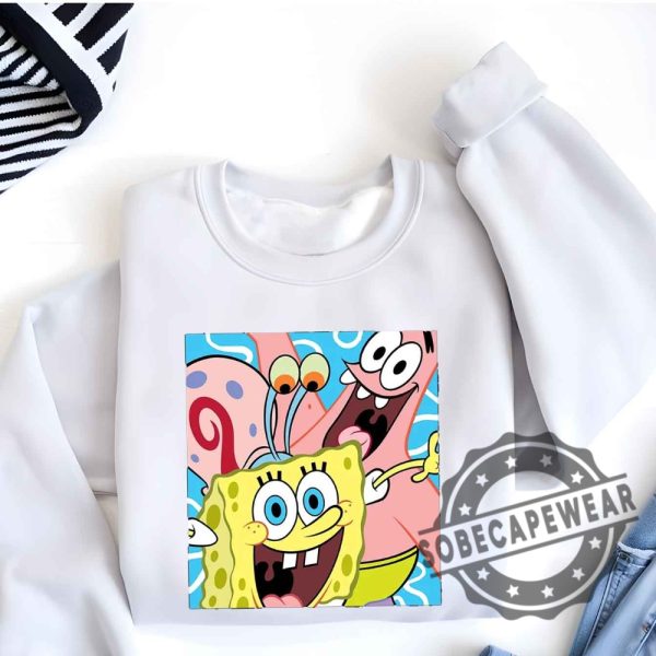 Spongebob Squarepantspatrick Garyshort Sleeve Graphic Unisex Shirt Tshirt Sweatshirt Hoodie sobecapewear 6