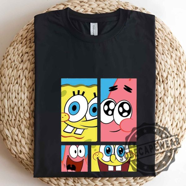 Spongebob And Patrick Star Gridshort Sleeve Graphic Unisex Shirt Tshirt Sweatshirt Hoodie sobecapewear 2