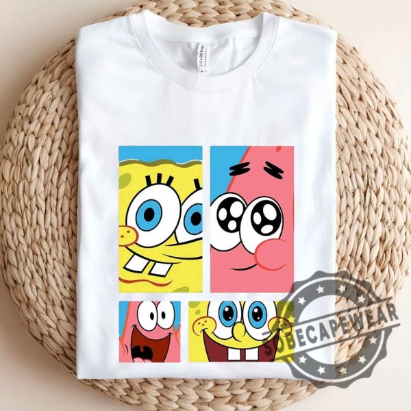 Spongebob And Patrick Star Gridshort Sleeve Graphic Unisex Shirt Tshirt Sweatshirt Hoodie sobecapewear 3