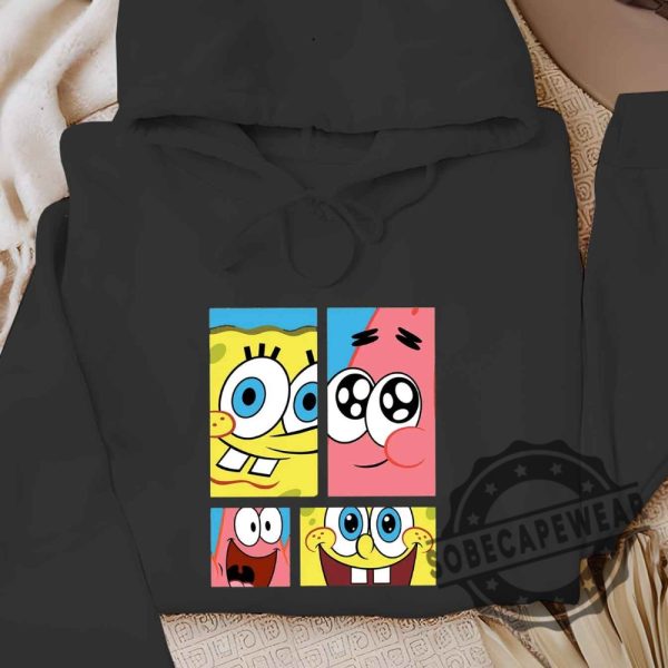 Spongebob And Patrick Star Gridshort Sleeve Graphic Unisex Shirt Tshirt Sweatshirt Hoodie sobecapewear 5