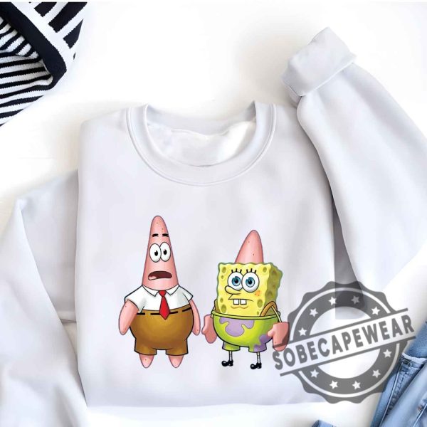 Spongebob And Patrick Switchshort Sleeve Graphic Unisex Shirt Tshirt Sweatshirt Hoodie sobecapewear 6