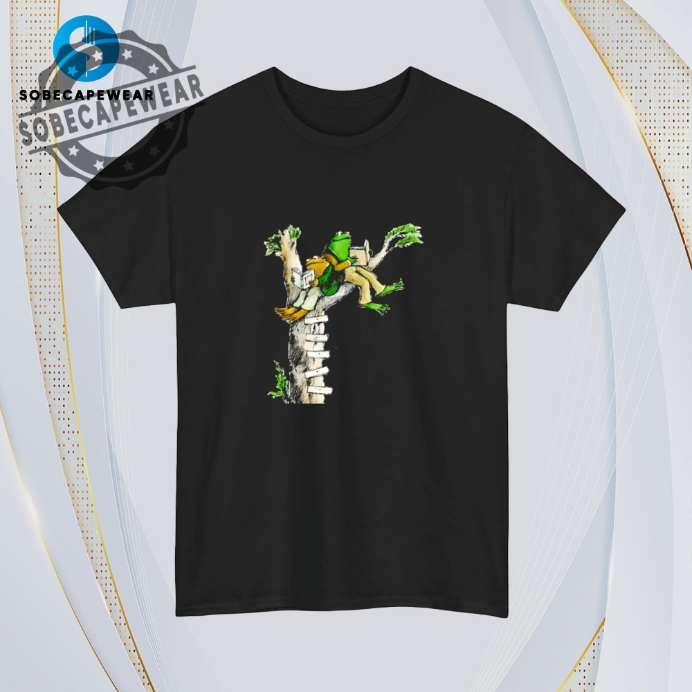 Two Frogs Reading Books On Tree Shirt 4 Two frogs reading books on tree Shirt