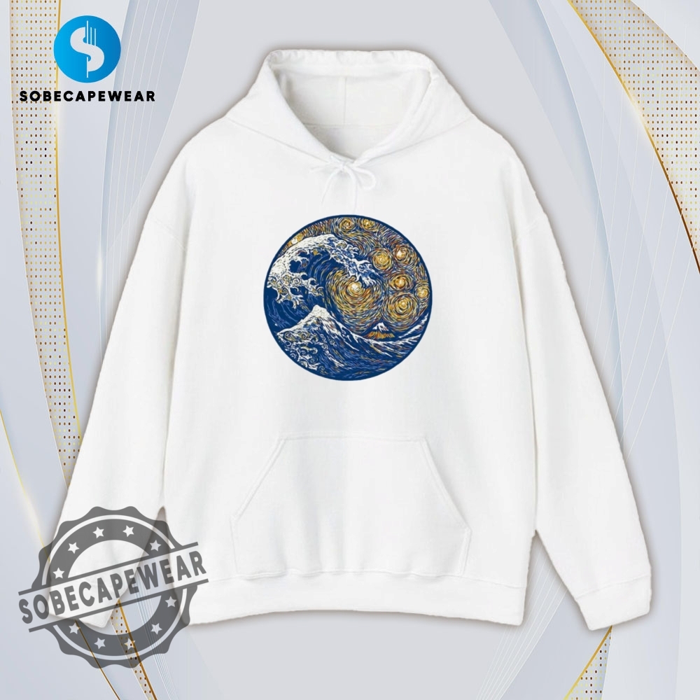 The Starry Night Kanagawa Wave Shirt Hoodie Sweatshirt Vintage 4 The Starry Night Kanagawa Wave Shirt Hoodie Sweatshirt Vintage