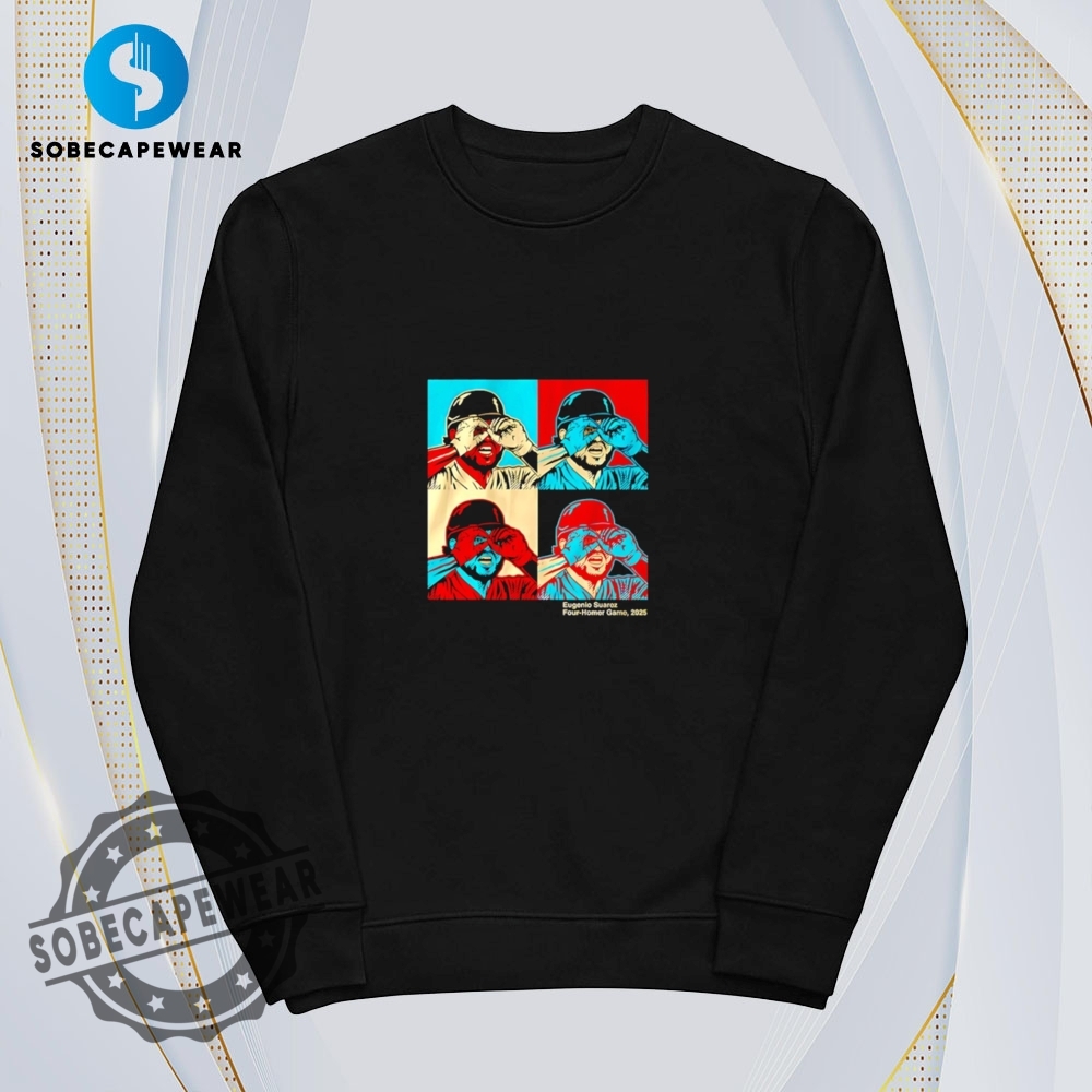 Fourhomer Game Eugenio Suarez Shirt Hoodie Sweatshirt Vintage 5 Four-Homer Game Eugenio Suarez Shirt Hoodie Sweatshirt Vintage