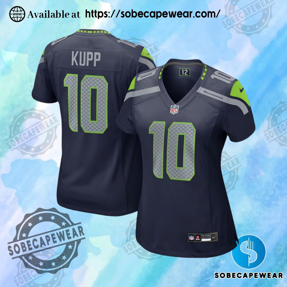 New Jersey Drops You Can’t Miss This Month 16 Womens Seattle Seahawks Cooper Kupp Nike College Navy Team Game Jersey