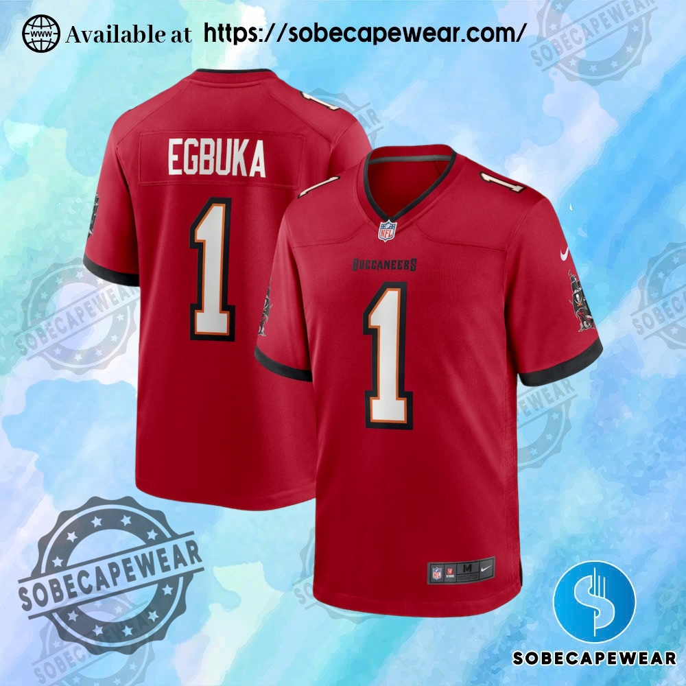 New Jersey Drops You Can’t Miss This Month 19 Mens Tampa Bay Buccaneers Emeka Egbuka Nike Red 2025 Nfl Draft First Round Pick Game Jersey