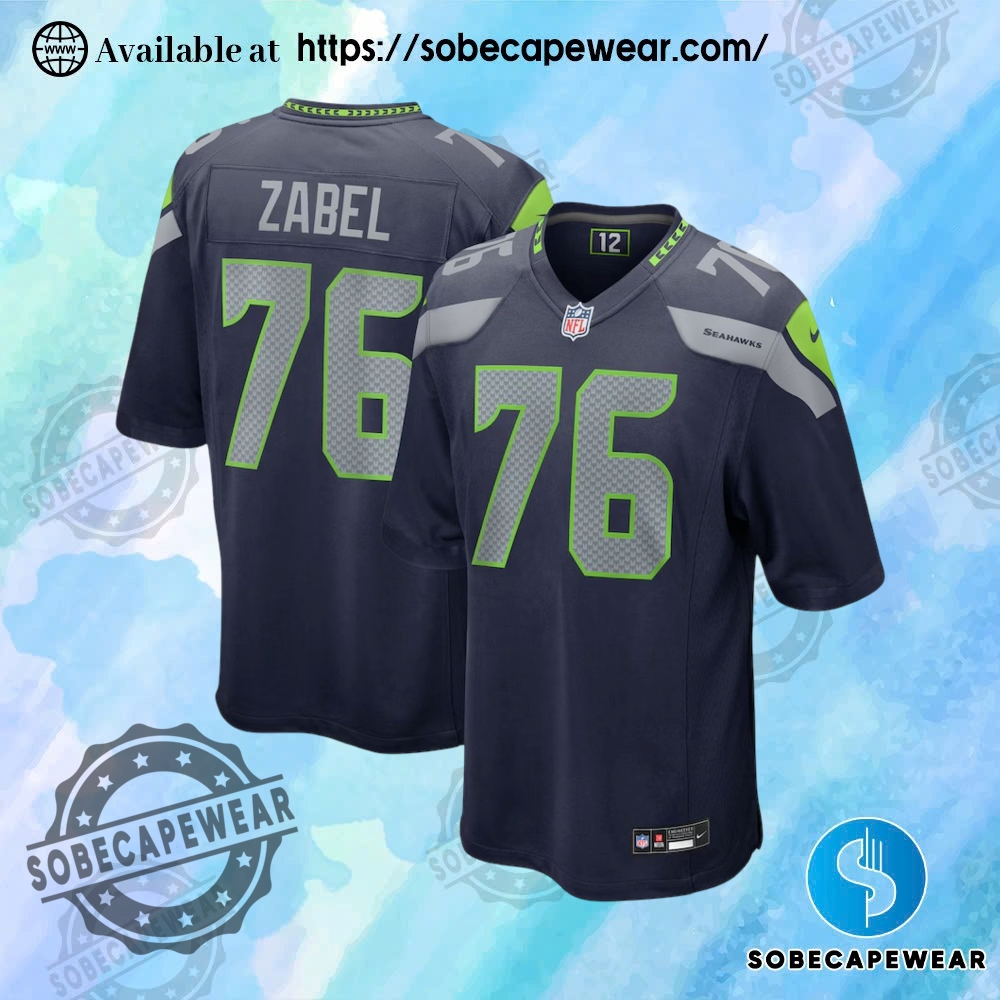 New Jersey Drops You Can’t Miss This Month 21 Mens Seattle Seahawks Grey Zabel Nike College Navy 2025 Nfl Draft First Round Pick Game Jersey