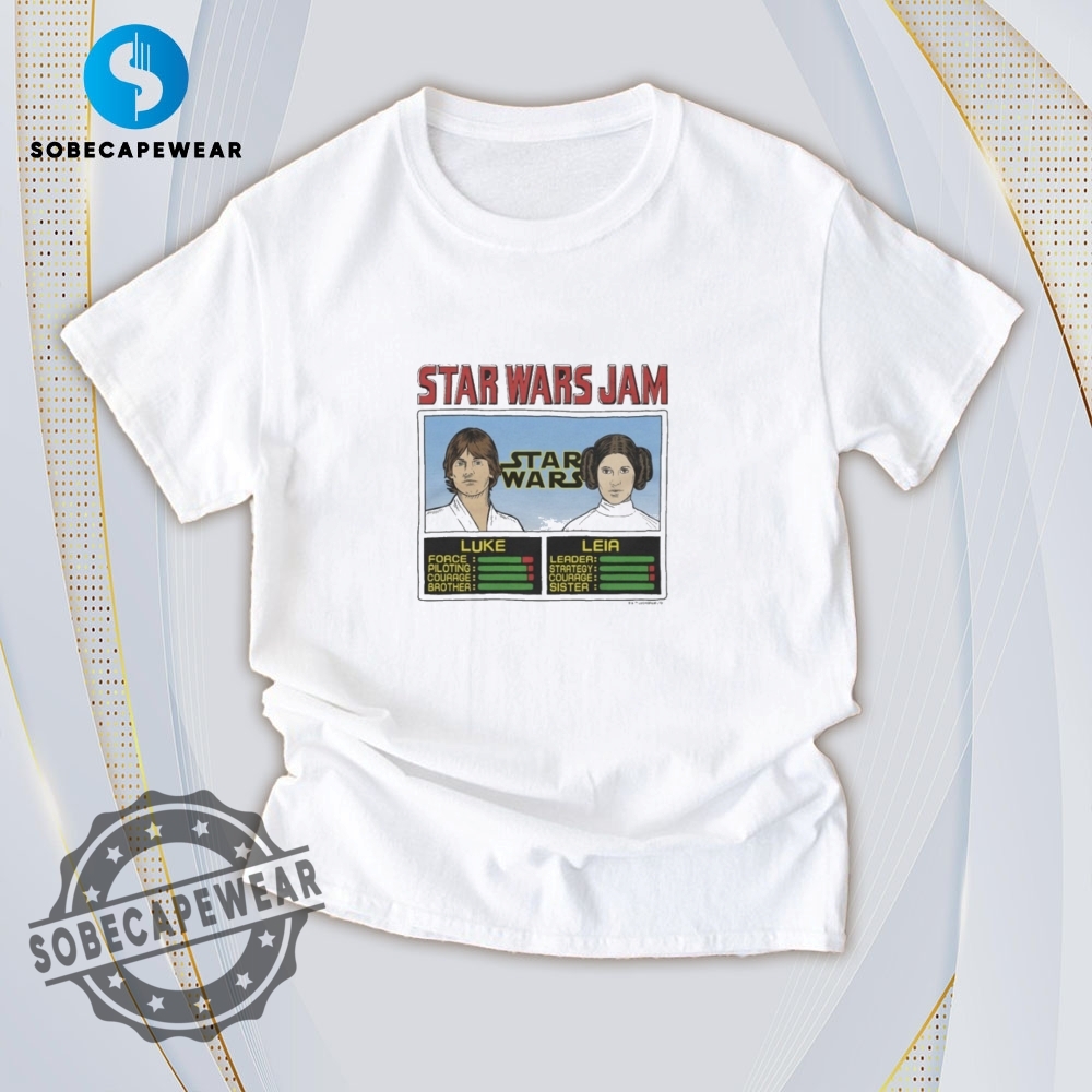 Ready, Set, Style – These T-Shirts Are All You Need 7 Jam Luke And Leia Star Wars Shirt Hoodie Sweatshirt Vintage