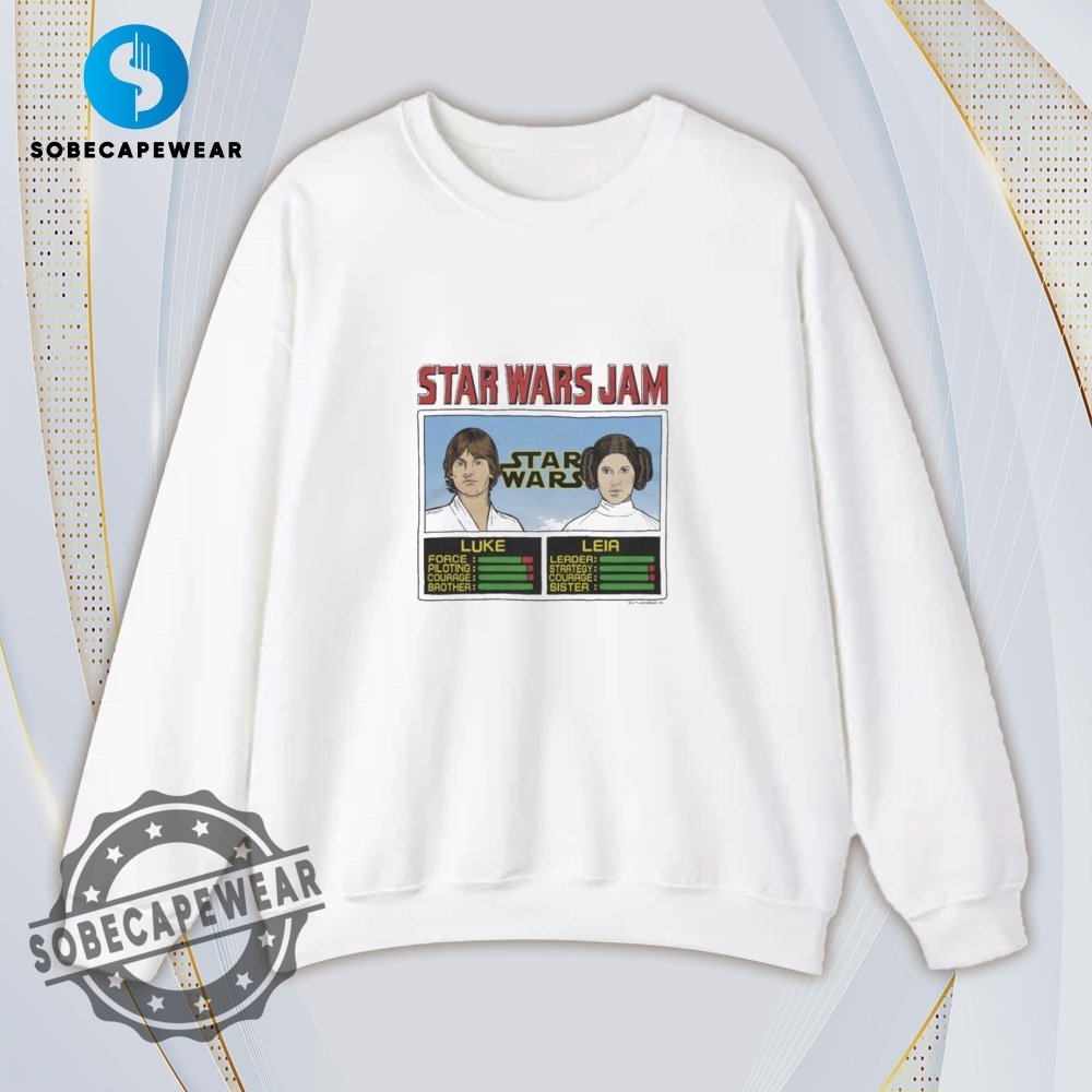 Jam Luke And Leia Star Wars Shirt Hoodie Sweatshirt Vintage 5 Jam Luke And Leia Star Wars Shirt Hoodie Sweatshirt Vintage