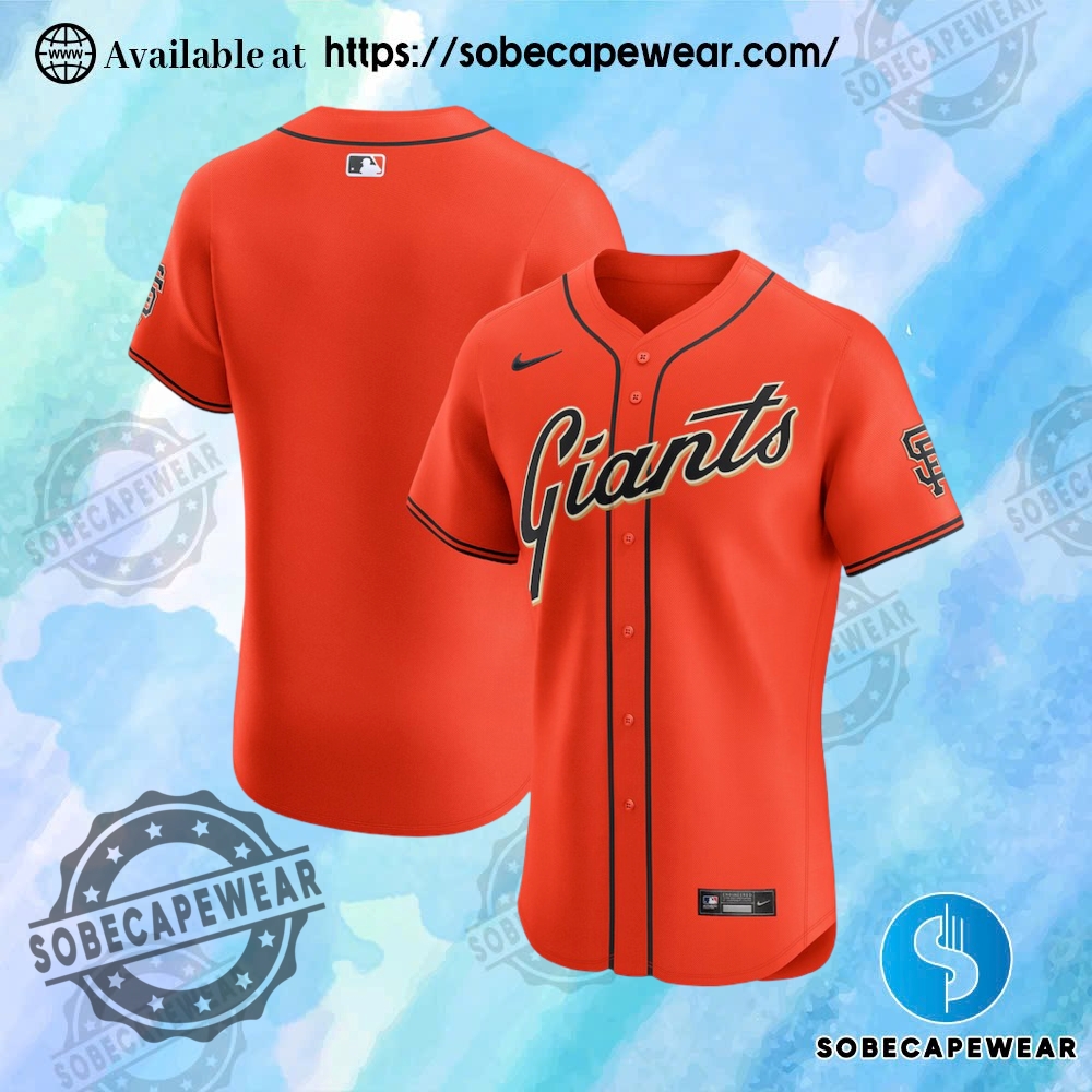 San Francisco Giants Nike Alternate Elite Orange Jersey