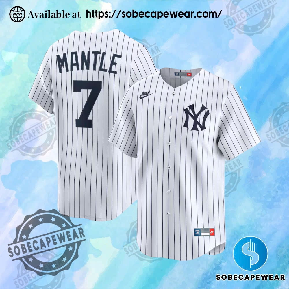 These New Jerseys Are Defining the 2025 Season 9 Mickey Mantle New York Yankees Nike Throwback Cooperstown Collection Limited White Jersey
