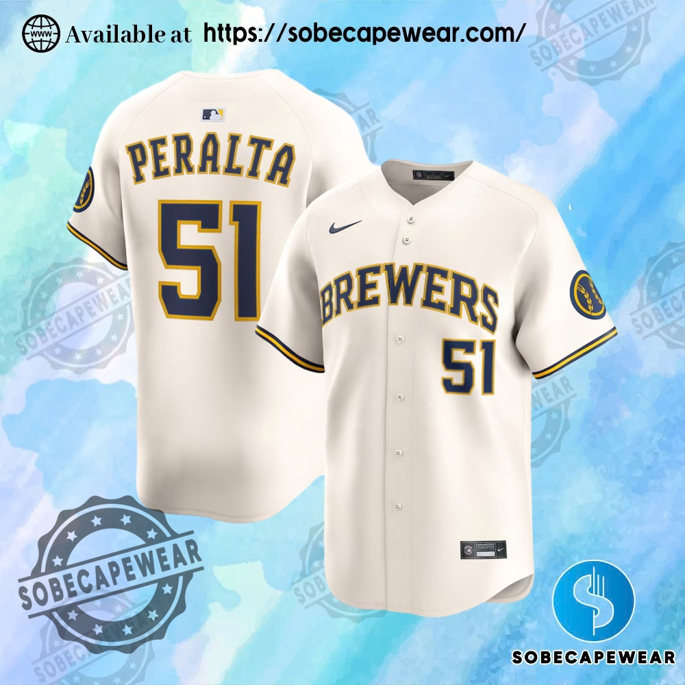These New Jerseys Are Defining the 2025 Season 15 Freddy Peralta Milwaukee Brewers Nike Home Limited Player Cream Jersey