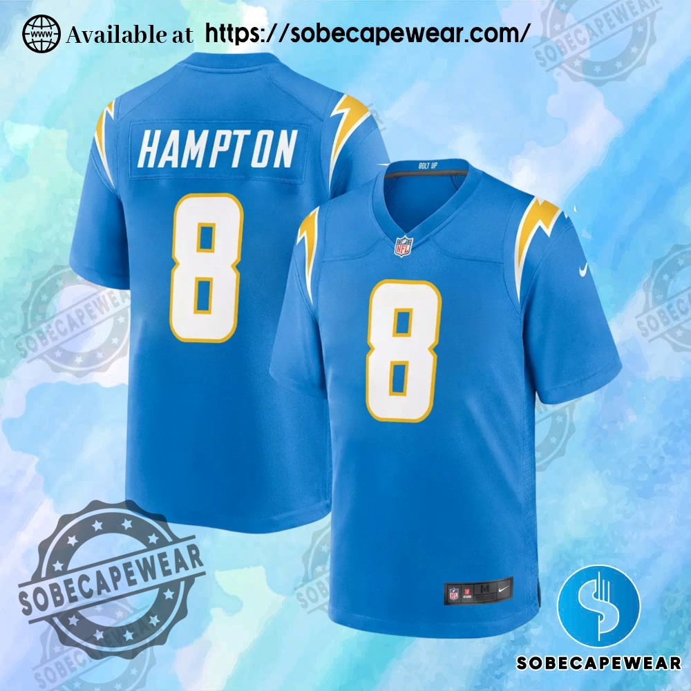 New Jersey Launch Recap: The Best and Boldest Designs So Far 20 Nike Mens Los Angeles Chargers Omarion Hampton Blue Game Jersey