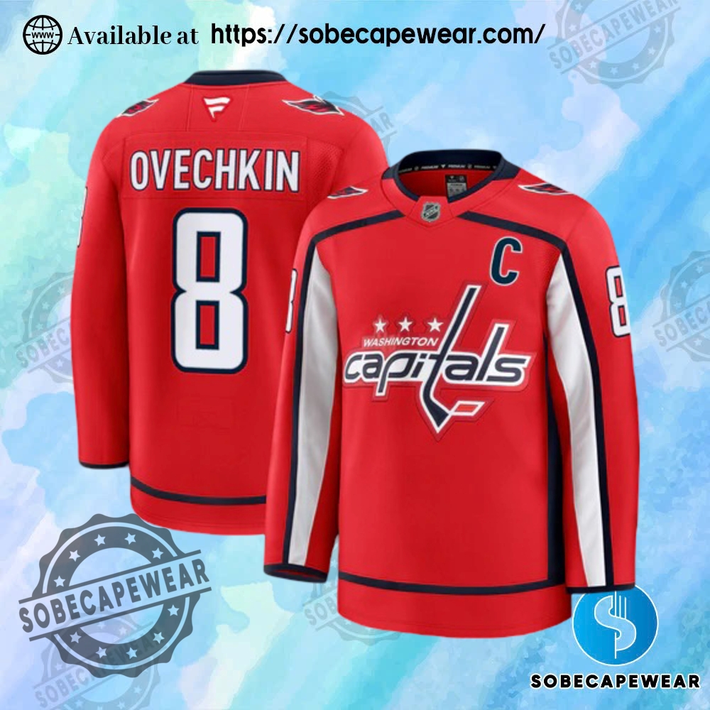 25 Stunning Personalized Hockey Jerseys to Match Your Unique Style 4 Alex Ovechkin Washington Capitals 2024 Fanatics Premium Official Nhl Home Jersey