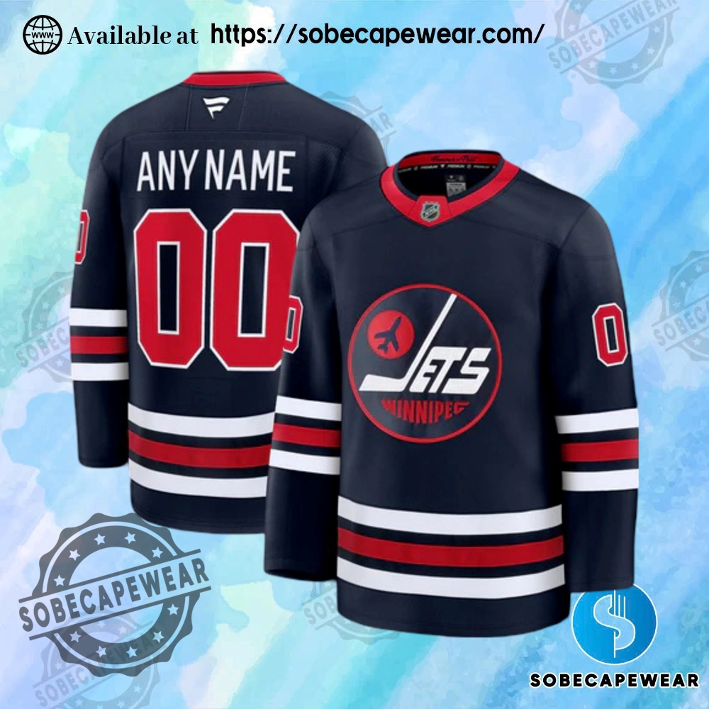 25 Stunning Personalized Hockey Jerseys to Match Your Unique Style 5 Personalize Winnipeg Jets 2024 Fanatics Premium Official Nhl Third Alternate Jersey