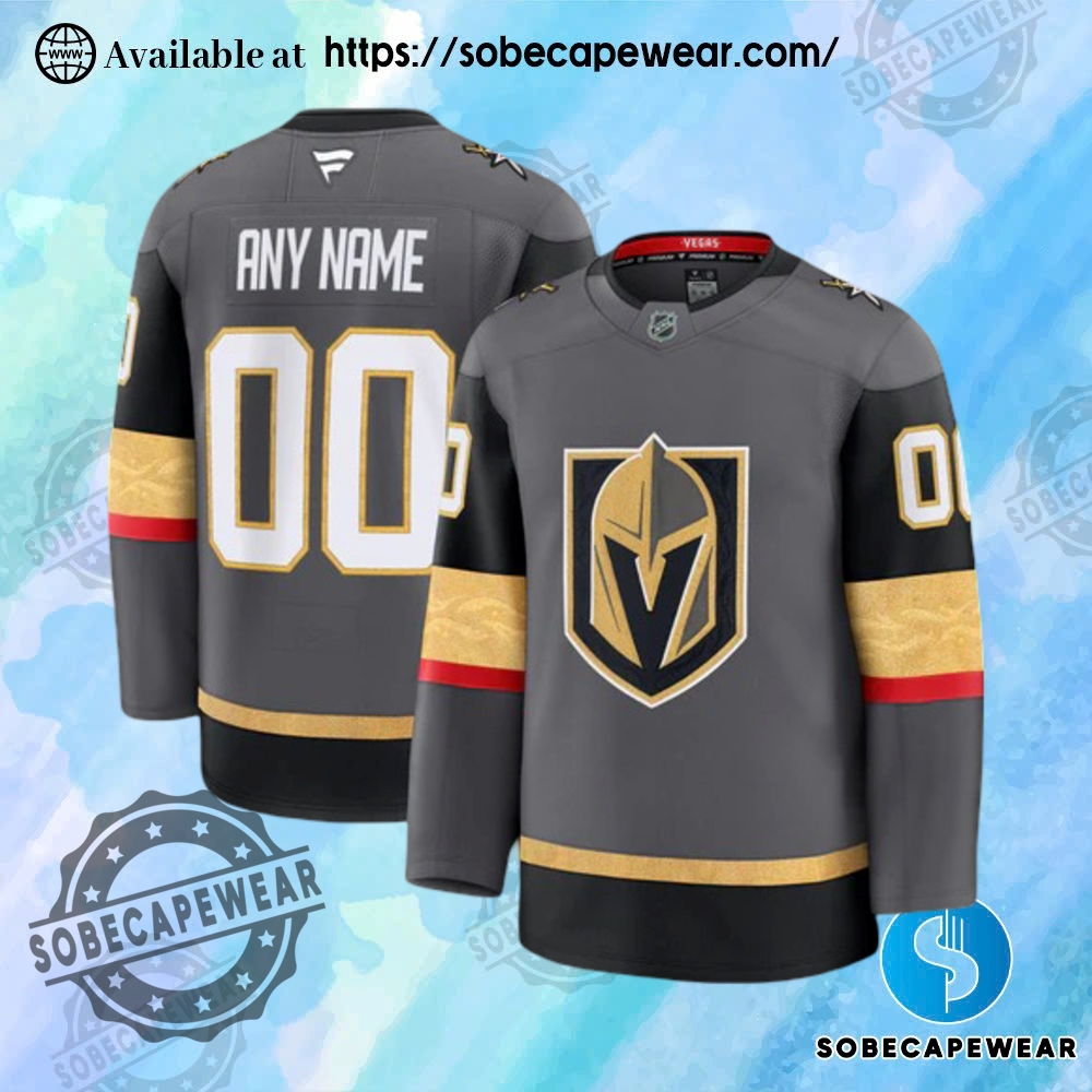 25 Stunning Personalized Hockey Jerseys to Match Your Unique Style 8 Personalize Vegas Golden Knights 2024 Fanatics Premium Official Nhl Third Alternate Jersey