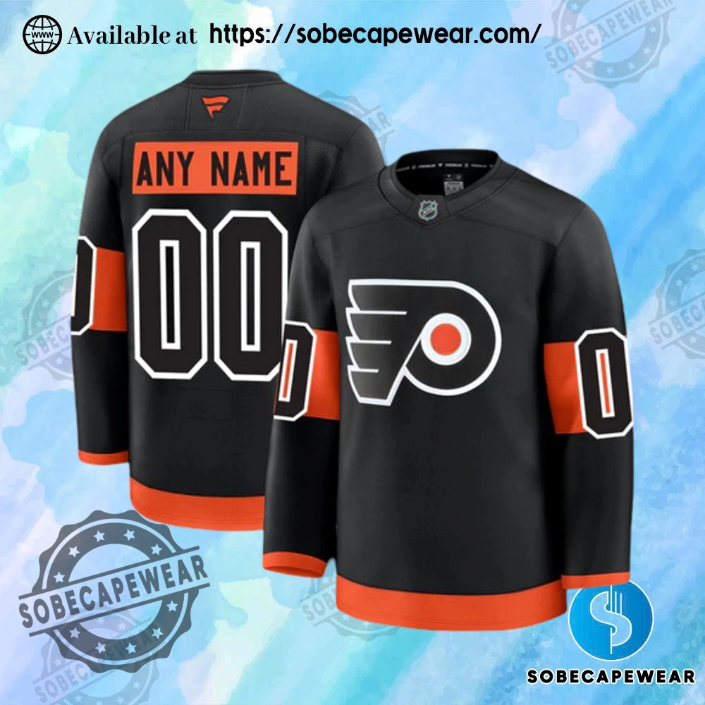 25 Stunning Personalized Hockey Jerseys to Match Your Unique Style 17 Personalize Philadelphia Flyers 2024 Fanatics Premium Official Nhl Third Alternate Jersey