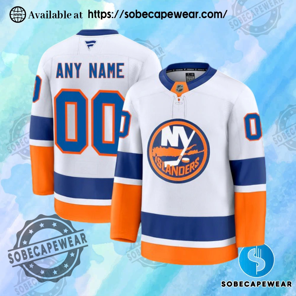 25 Stunning Personalized Hockey Jerseys to Match Your Unique Style 21 Personalize New York Islander 2024 Fanatics Premium Official Nhl Away Jersey