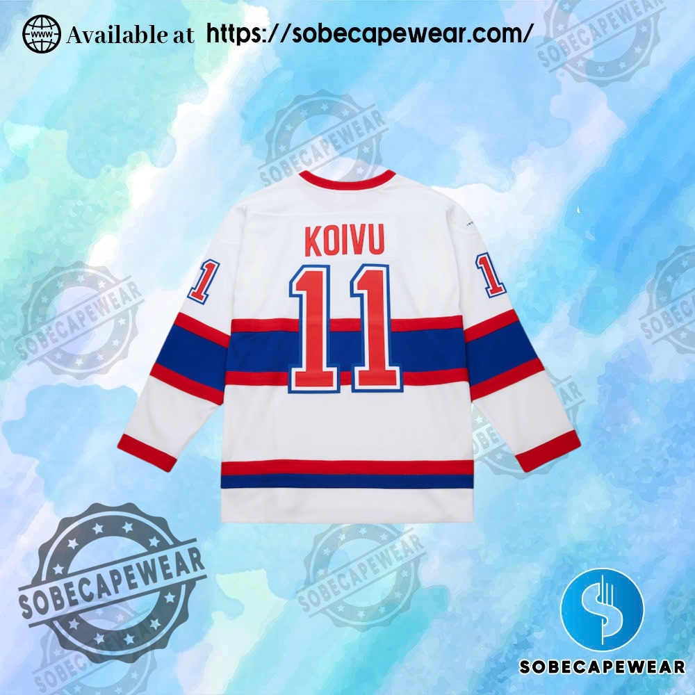 Mens Saku Koivu White Montreal Canadiens Power Play Jersey 3 Mens Saku Koivu White Montreal Canadiens Power Play Jersey sobecapewear 2