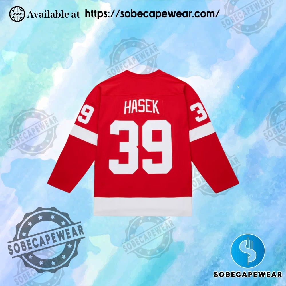 Mens Dominik Hasek Red Detroit Red Wings Power Play Jersey 3 Mens Dominik Hasek Red Detroit Red Wings Power Play Jersey sobecapewear 2