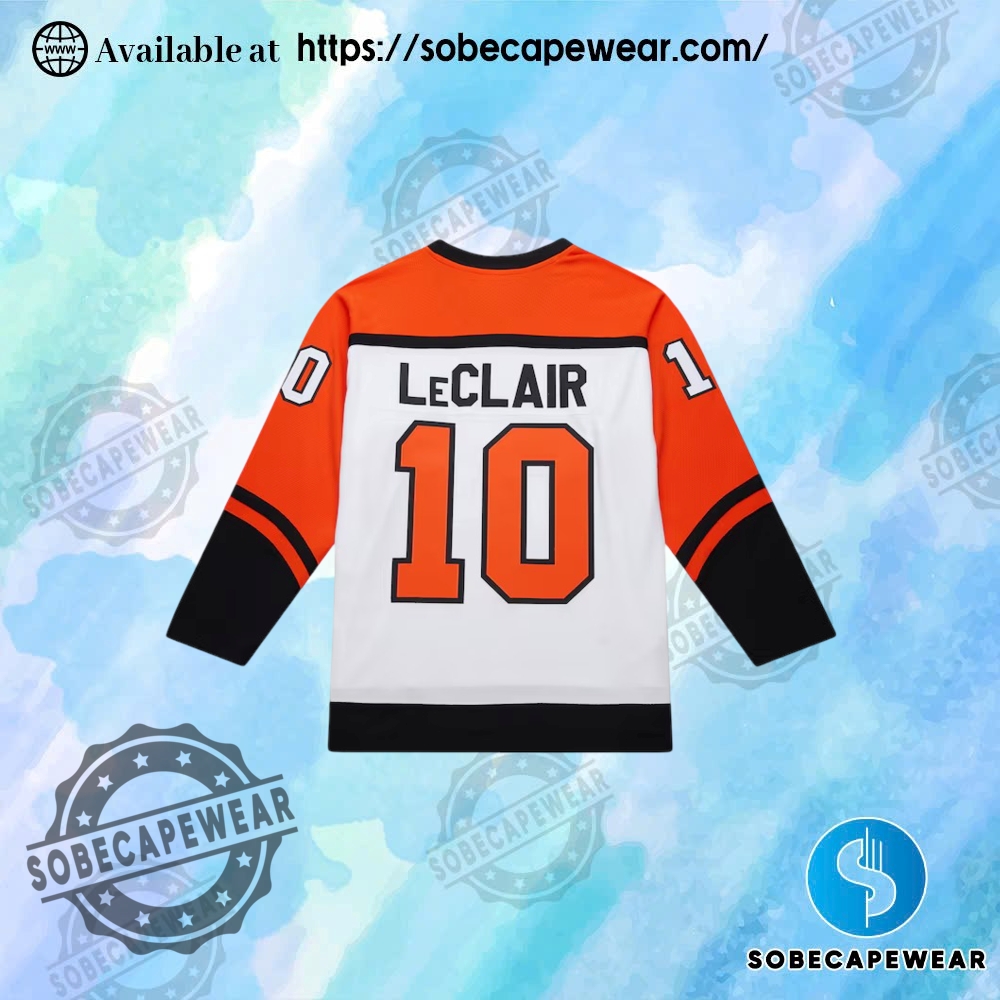 Mens John Leclair White Philadelphia Flyers Power Play Jersey 3 Mens John Leclair White Philadelphia Flyers Power Play Jersey sobecapewear 2