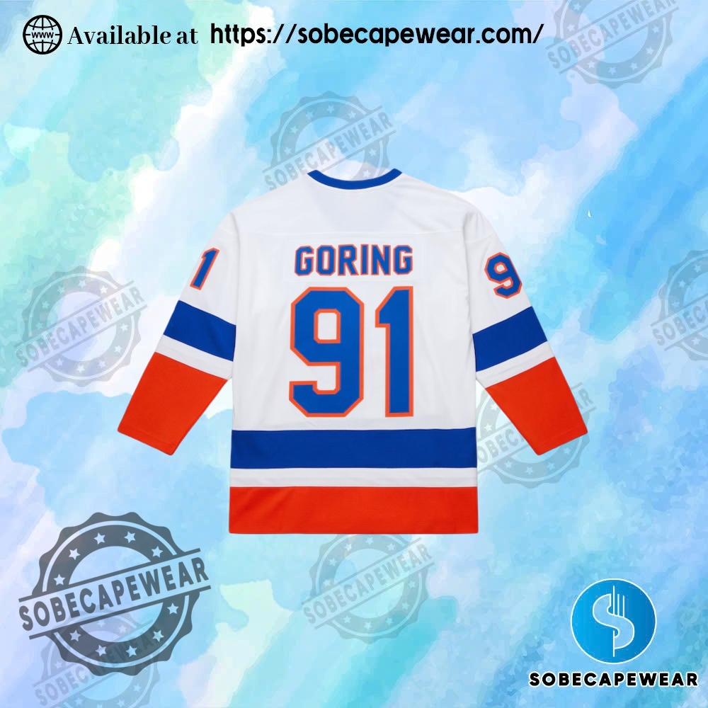 Mens Butch Goring White New York Islanders Power Play Jersey 3 Mens Butch Goring White New York Islanders Power Play Jersey sobecapewear 2