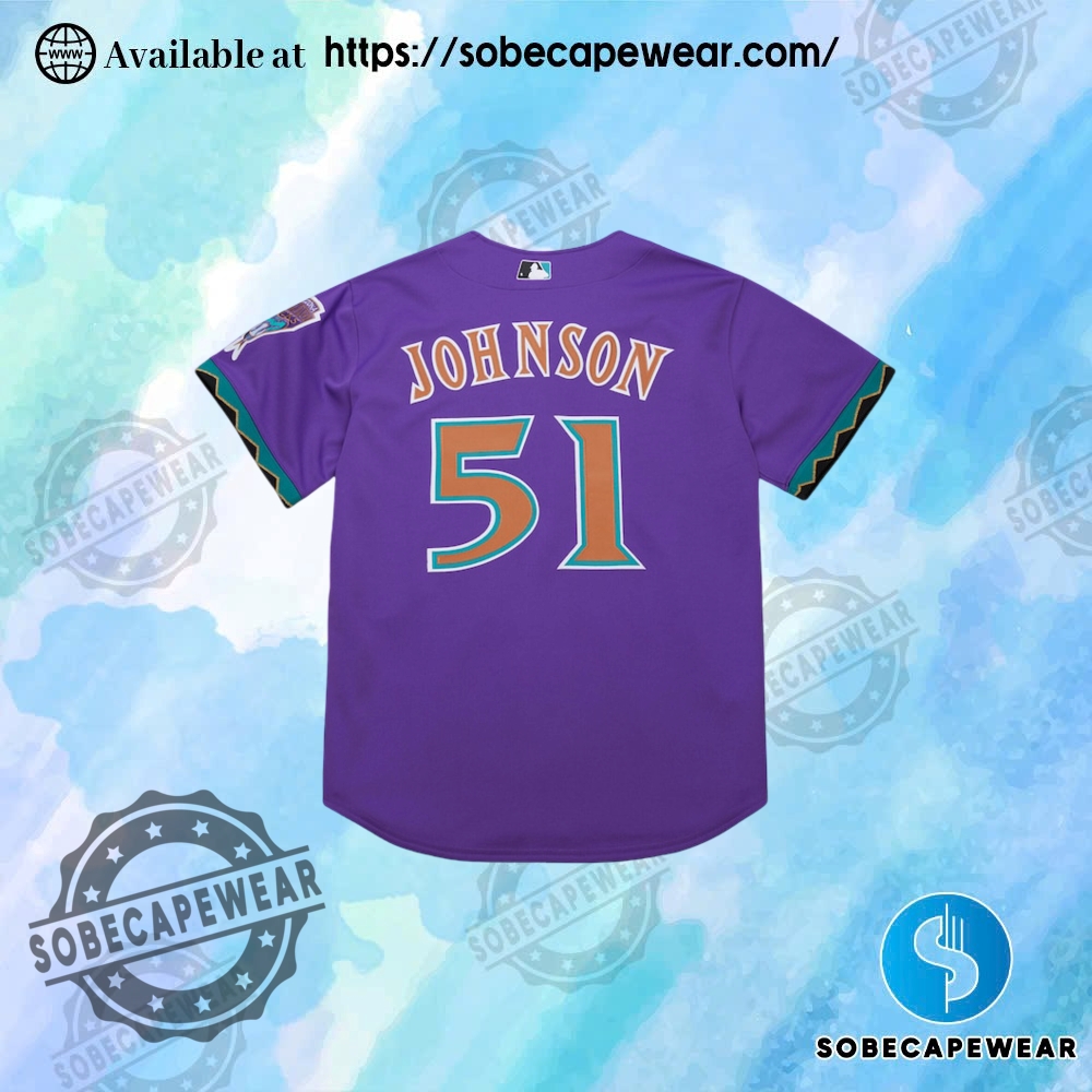 Mens Randy Johnson Purple Arizona Diamondbacks 2000 Cooperstown Collection Authentic Throwback Jersey 3 Mens Randy Johnson Purple Arizona Diamondbacks 2000 Cooperstown Collection Authentic Throwback Jersey sobecapewear 2