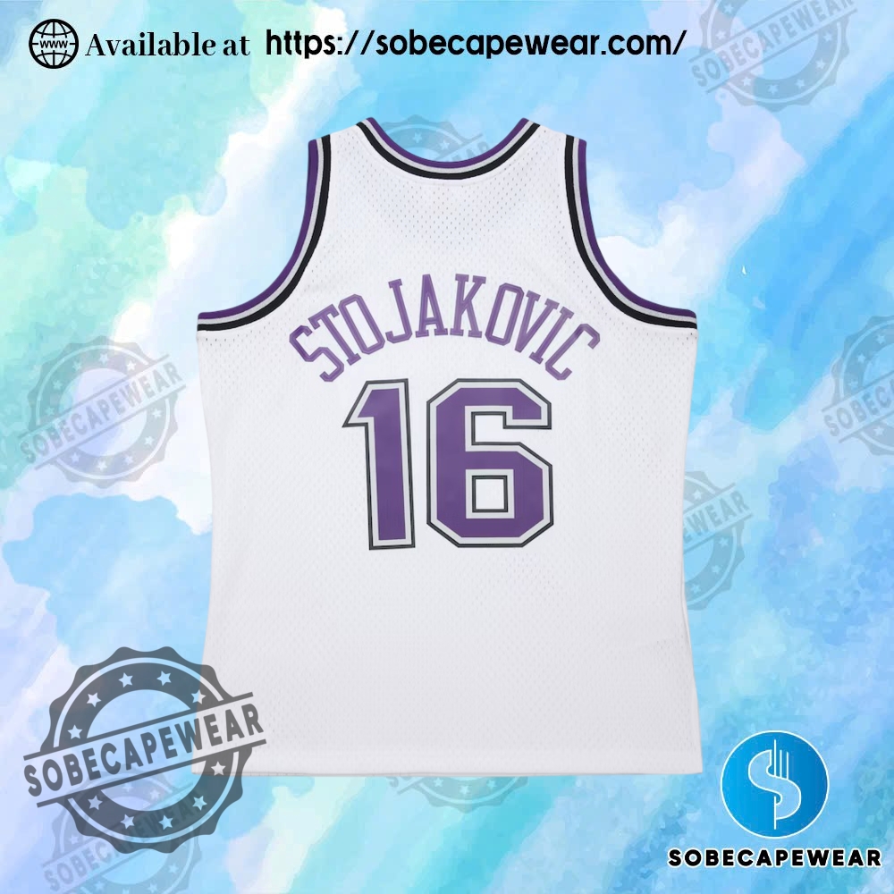 Mens Peja Stojakovic White Sacramento Kings Swingman Jersey 3 Mens Peja Stojakovic White Sacramento Kings Swingman Jersey sobecapewear 2