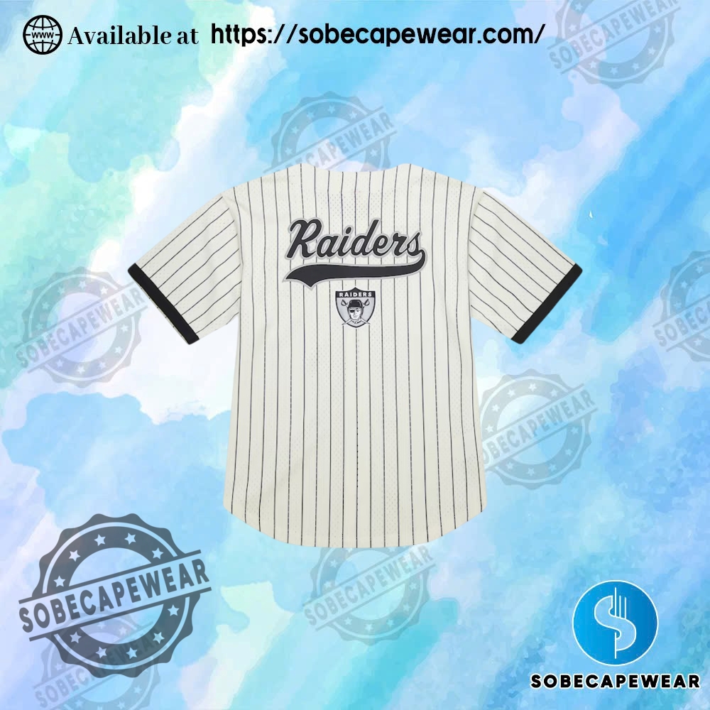 Mens Cream Oakland Raiders Final Seconds Fashion Baseball Jersey 3 Mens Cream Oakland Raiders Final Seconds Fashion Baseball Jersey sobecapewear 2