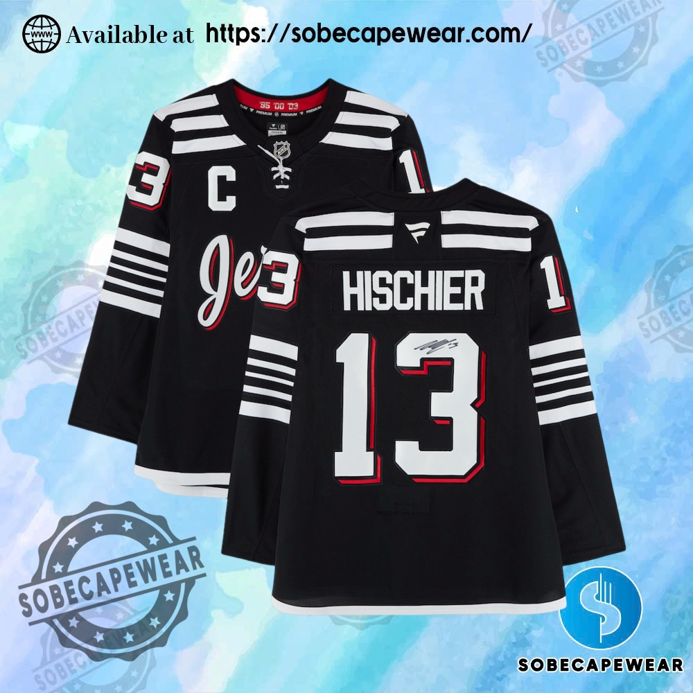 Which 2025 Jerseys Are Winning Fan Approval? 3 Nico Hischier New Jersey Devils Autographed Fanatics Authentic Black Alternate Fanatics Premium Jersey