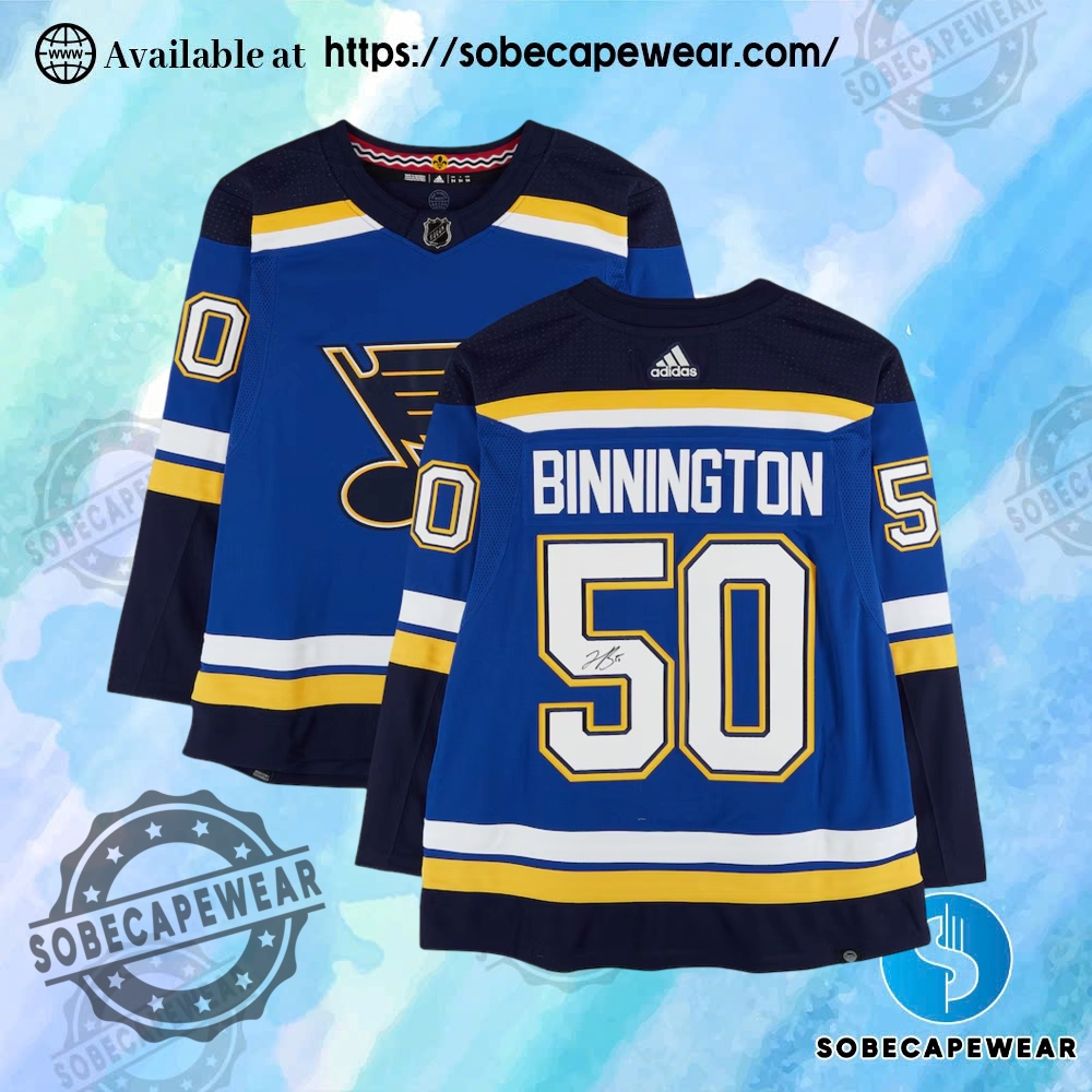 Which 2025 Jerseys Are Winning Fan Approval? 4 Jordan Binnington St. Louis Blues Autographed Fanatics Authentic Blue Adidas Jersey