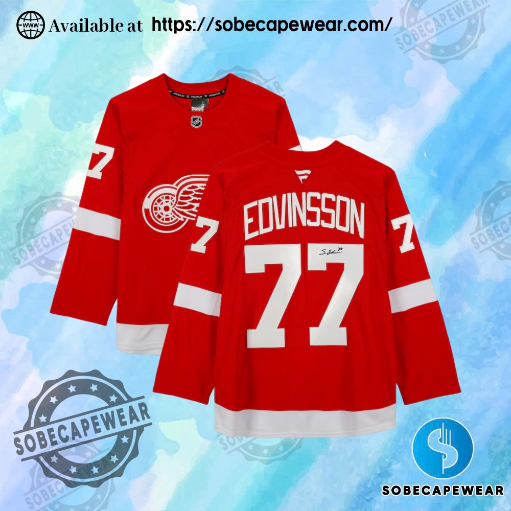 Which 2025 Jerseys Are Winning Fan Approval? 20 Simon Edvinsson Detroit Red Wings Autographed Fanatics Authentic Red Fanatics Premium Jersey