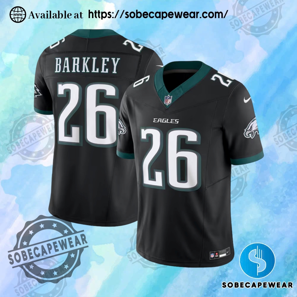 Which 2025 Jerseys Are Winning Fan Approval? 25 Nike Saquon Barkley Philadelphia Eagles Black Vapor F.U.S.E. Limited Jersey