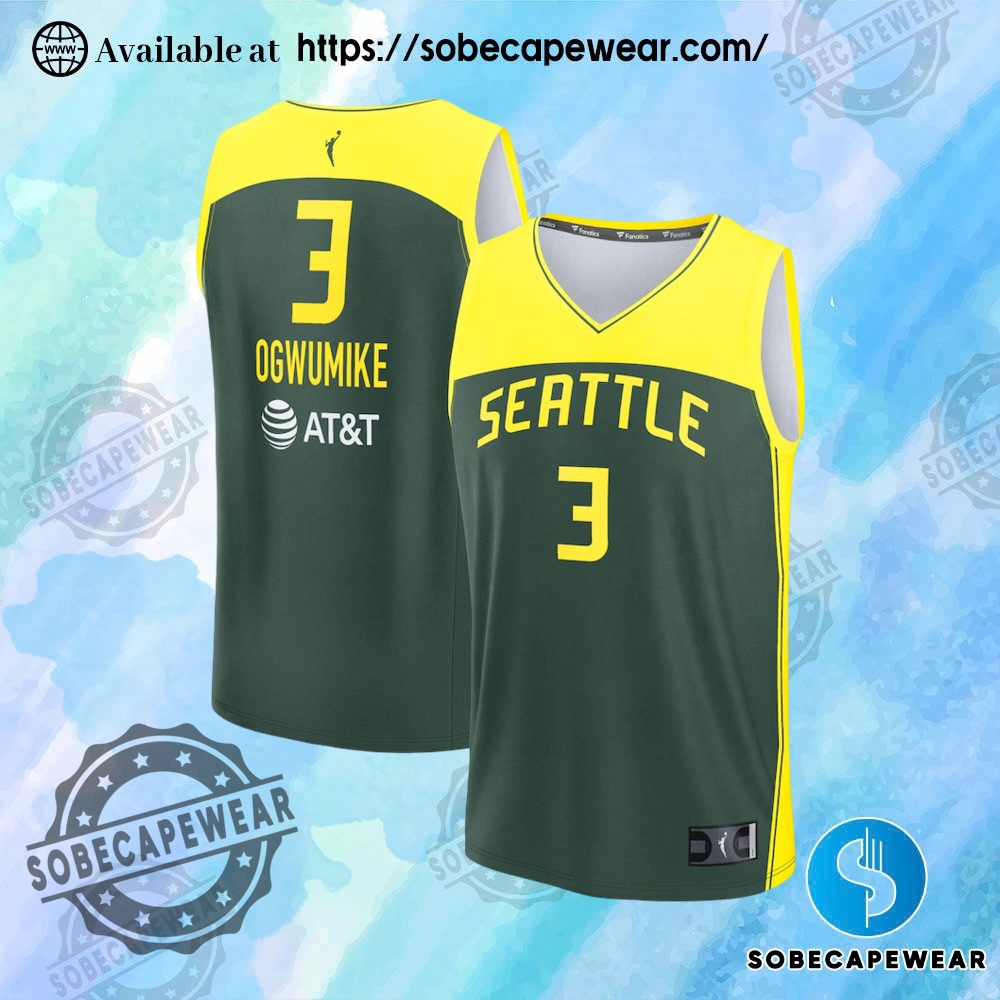 Which 2025 Jerseys Are Winning Fan Approval? 35 Fanatics Nneka Ogwumike Seattle Storm Youth Green Explorer Edition Fast Break Replica Jersey