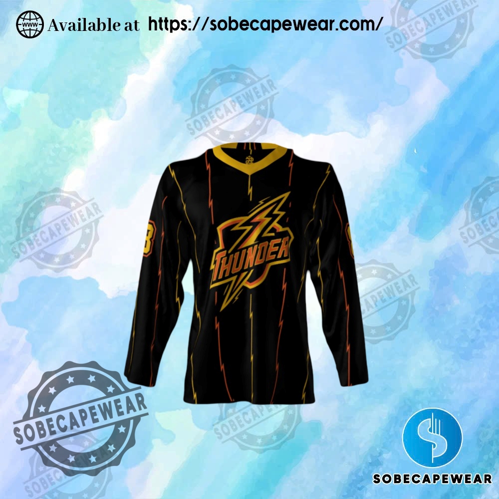Latest Jersey Reveals That Are Turning Heads 23 Powerful Black Hockey Jersey For Thunder Team