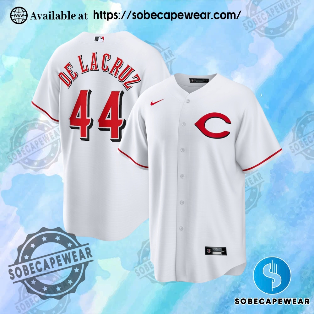 Just Released: Standout Jerseys of the Month 8 Elly De La Cruz Cincinnati Reds Nike Alternate 2 Replica 2.0 Player White Jersey