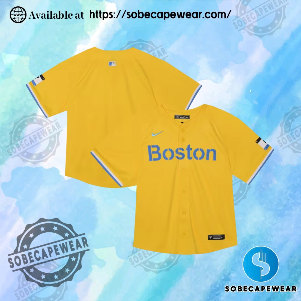 Just Released: Standout Jerseys of the Month 9 Boston Red Sox Nike Toddler City Connect Limited Gold Jersey