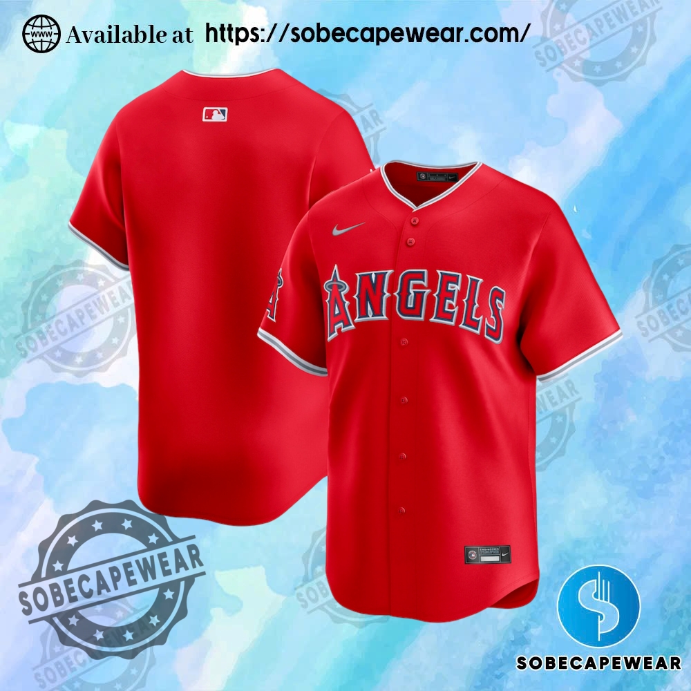 Just Released: Standout Jerseys of the Month 12 Los Angeles Angels Nike Alternate Limited Red Jersey