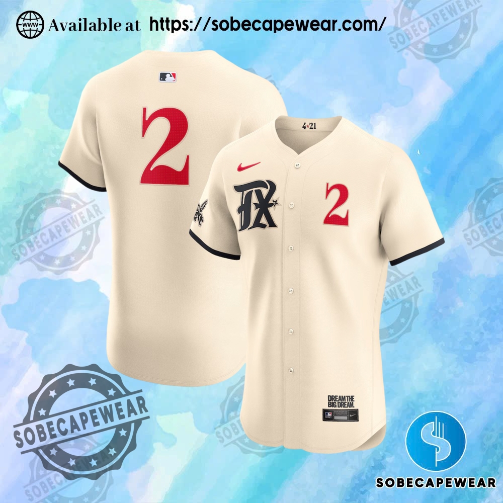 Just Released: Standout Jerseys of the Month 22 Marcus Semien Texas Rangers Nike City Connect Elite Player Cream Jersey