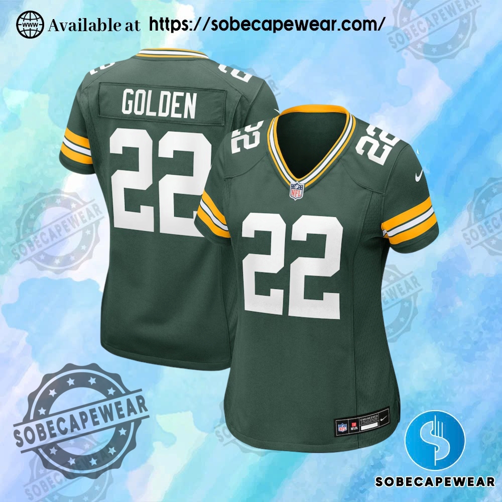 Just Released: Standout Jerseys of the Month 27 Matthew Golden Green Bay Packers Nike Womens Team Game Green Jersey