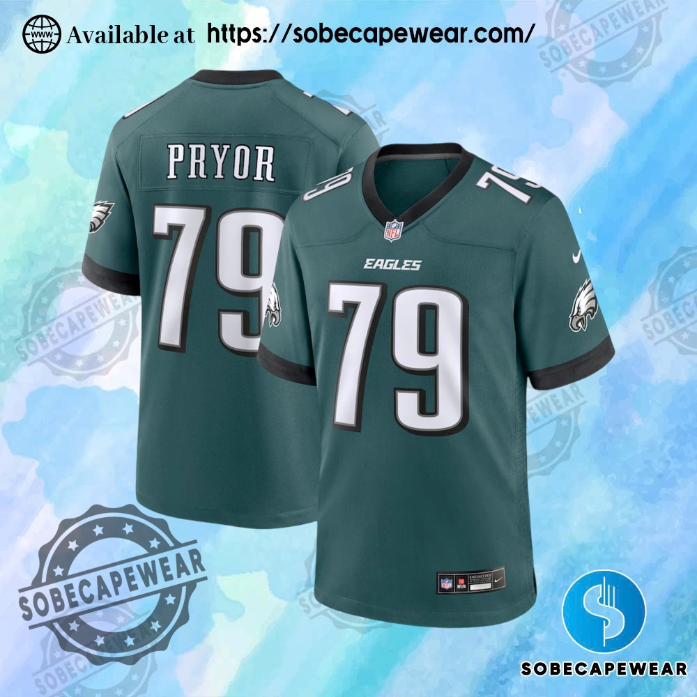 Just Released: Standout Jerseys of the Month 29 Matt Pryor Philadelphia Eagles Nike Team Game Midnight Green Jersey