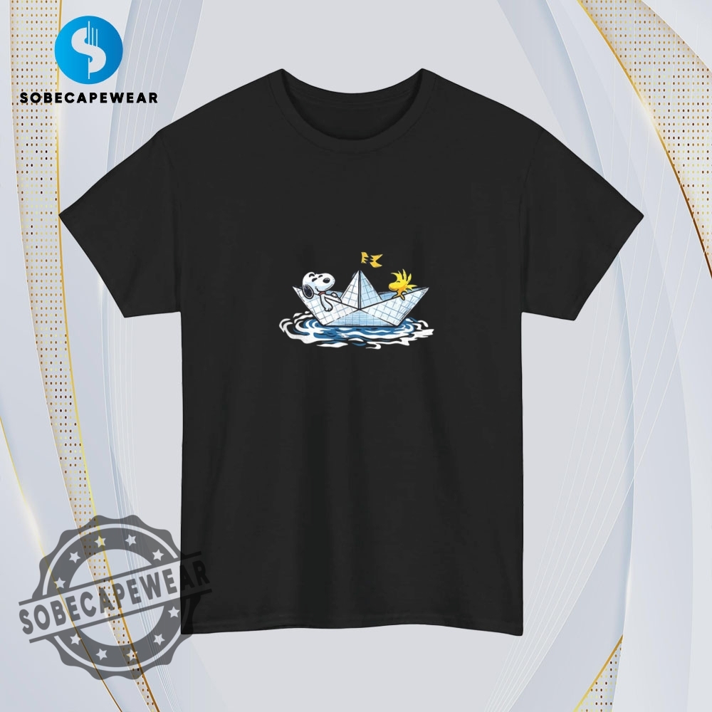 Snoopy And Woodstock Floating Along In A Paper Boat Journey Shirt Hoodie Sweatshirt Vintage 4 Snoopy and Woodstock floating along in a paper boat journey Shirt Hoodie Sweatshirt Vintage