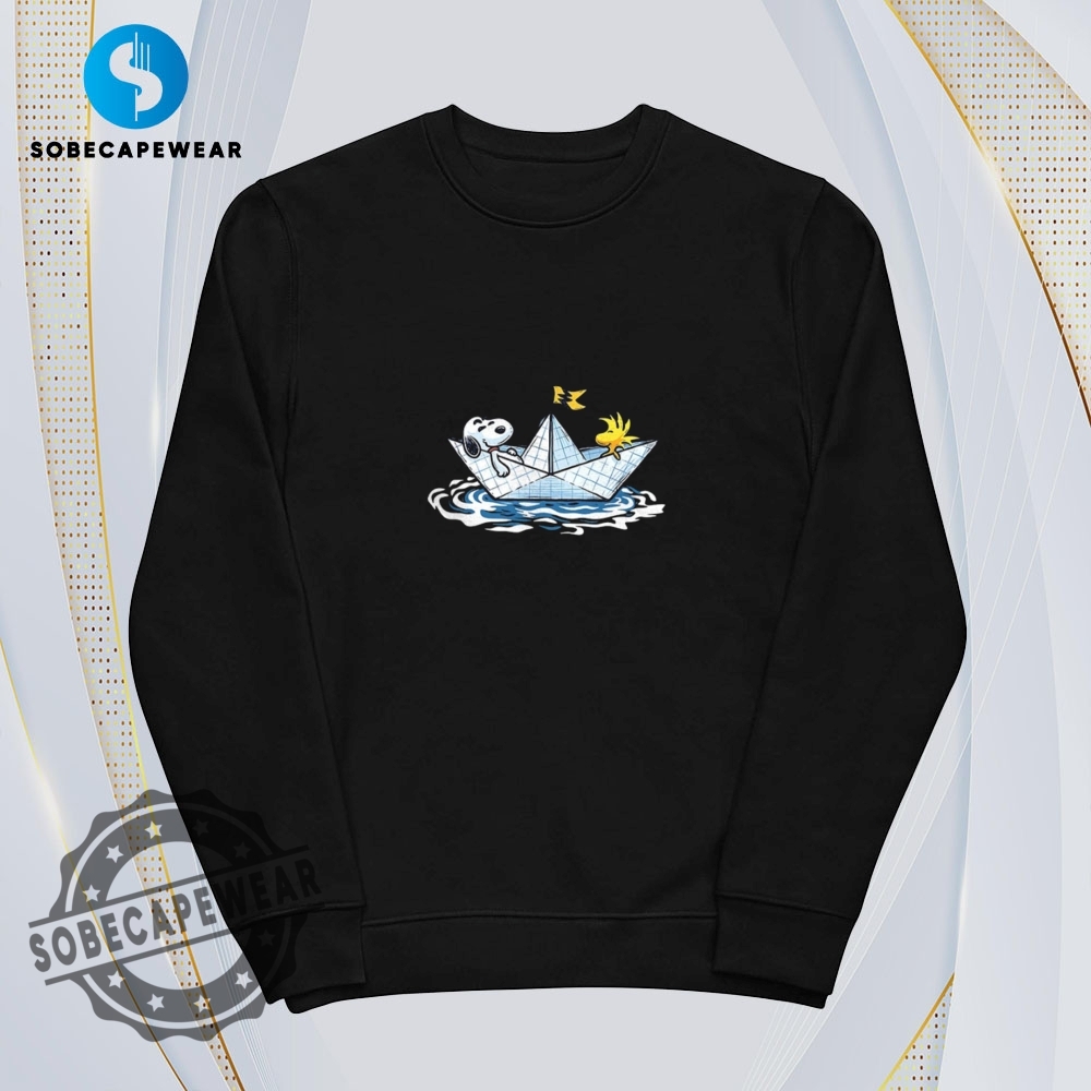 Snoopy And Woodstock Floating Along In A Paper Boat Journey Shirt Hoodie Sweatshirt Vintage 5 Snoopy and Woodstock floating along in a paper boat journey Shirt Hoodie Sweatshirt Vintage