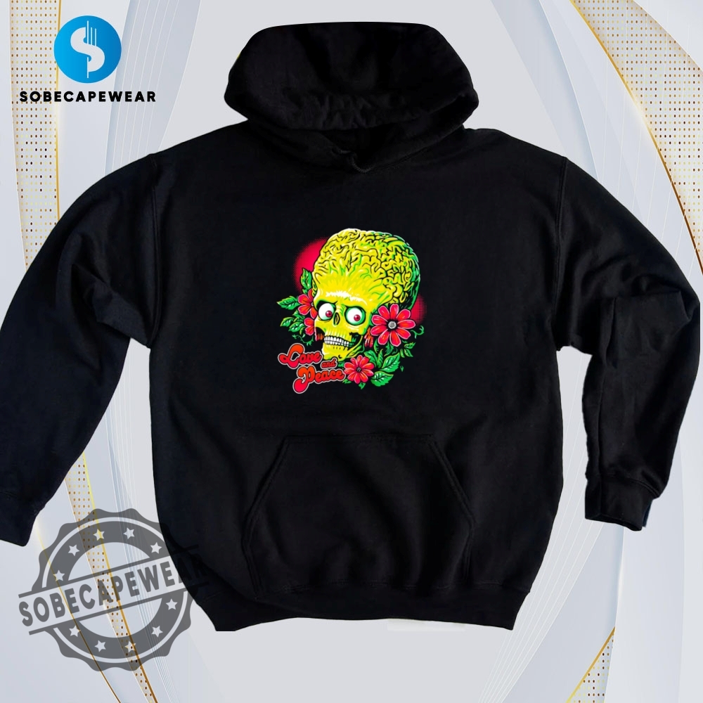 Your Favorite Prints, Now on the Coolest T-Shirts 30 Love And Peace Mars Attacks Retro Shirt Hoodie Sweatshirt Sweater