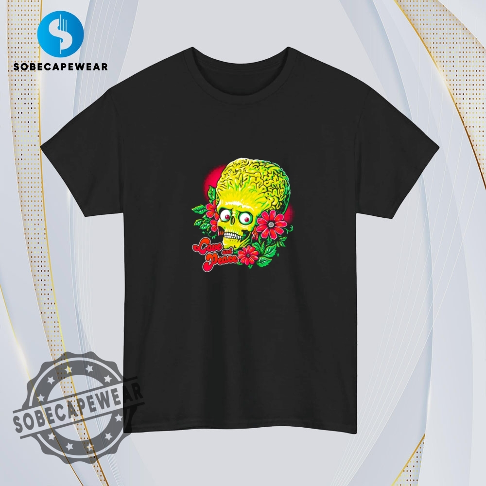 Love And Peace Mars Attacks Retro Shirt Hoodie Sweatshirt Sweater 4 Love and peace Mars Attacks Retro Shirt Hoodie Sweatshirt Sweater