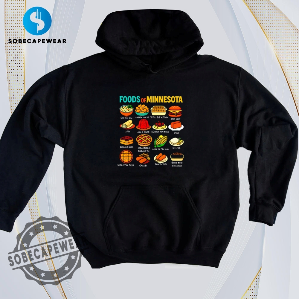 Your Favorite Prints, Now on the Coolest T-Shirts 35 Foods Of Minnesota Cute Retro Shirt Hoodie Sweatshirt Sweater