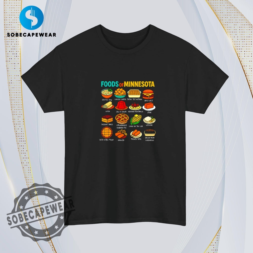Foods Of Minnesota Cute Retro Shirt Hoodie Sweatshirt Sweater 4 Foods of Minnesota cute Retro Shirt Hoodie Sweatshirt Sweater